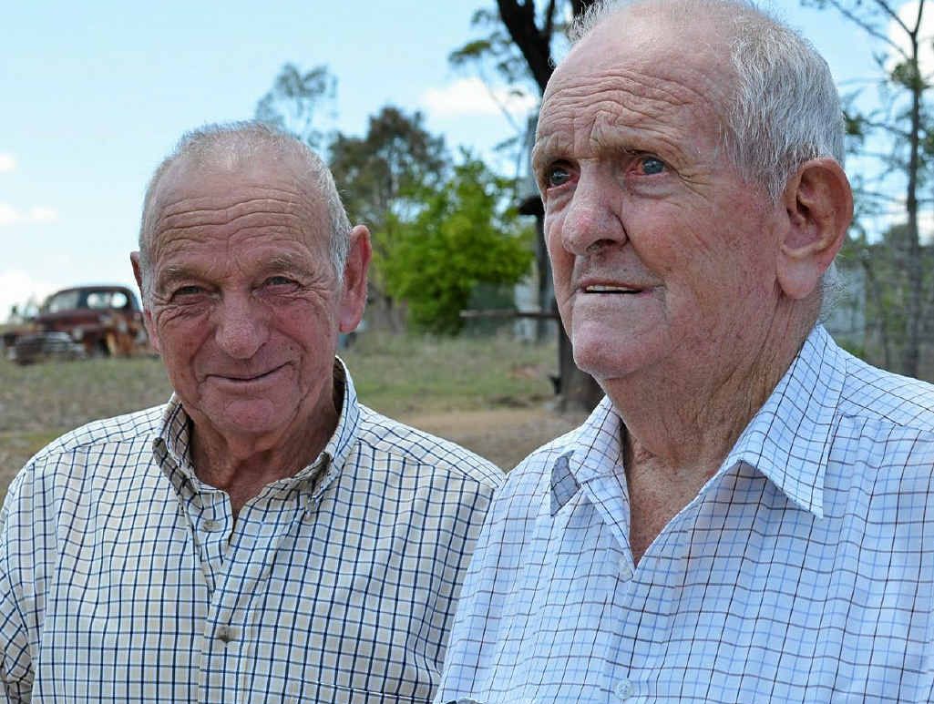 BOYS WILL BE BOYS: Alwyn ‘Hambo’ Hamblin reckons Mac Costello taught him how to drink some 50 years ago at a cut out party at the Seagoe woolshed. And Hambo describes himself as a BOYS WILL BE BOYS: Alwyn ‘Hambo’ Hamblin reckons Mac Costello taught him how to drink some 50 years ago at a cut out party at the Seagoe woolshed. And Hambo describes himself as a